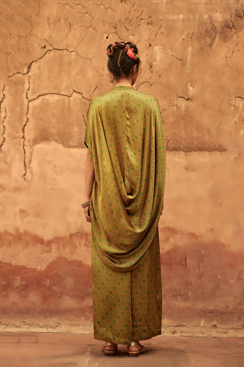 Haldi Nashpal green cowl co-ord set