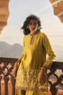 Haldi Nashpal kachipatti yellow kurta dhoti set