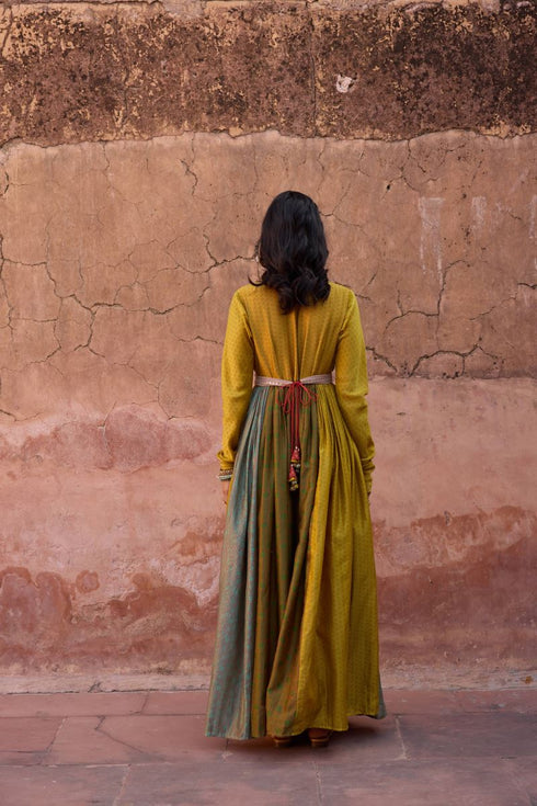 Haldi Nashpal multicolor anarkali dress