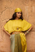 Haldi Nashpal multicolor dress with embroidered belt