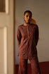 Halfmoon maroon co-ord set