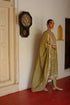 Halfmoon olive green kurta set