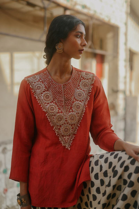 Halfmoon red co-ord set