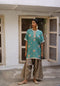 Halfmoon turquoise kaftan set