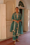 Halfmoon turquoise kurta set