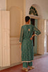 Halfmoon turquoise kurta set