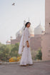 Halfmoon white Sharara set