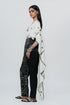 Hand embroidered shawl with appliqué pants & bralette