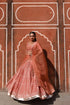 Hawa Mahal orange lehenga set