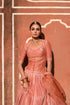 Hawa Mahal orange lehenga set