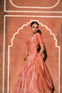 Hawa Mahal orange lehenga set