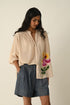 Helenae beige oversize shirt