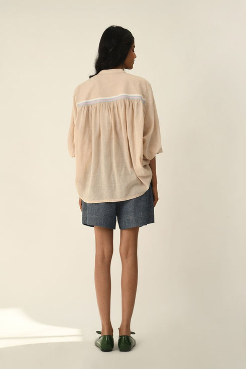Helenae beige oversize shirt