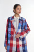 Hellebore multicheck double breasted jacket