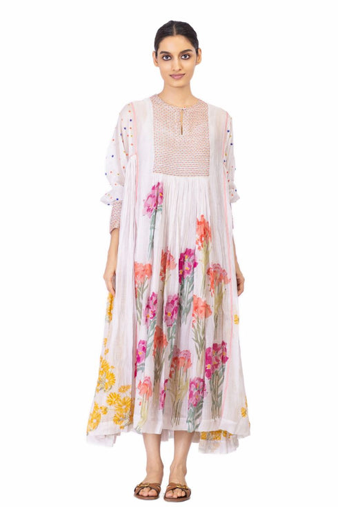 Heritte floral long dress
