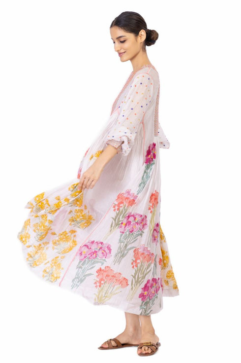Heritte floral long dress