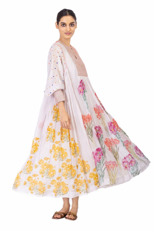 Heritte floral long dress