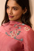 Hibiscus applique kurta set