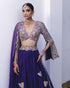 Hruskha purple lehenga set