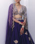 Hruskha purple lehenga set
