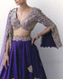 Hruskha purple lehenga set