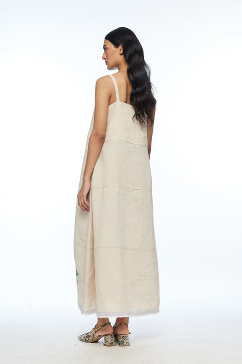 Hulthemia beige strap dress