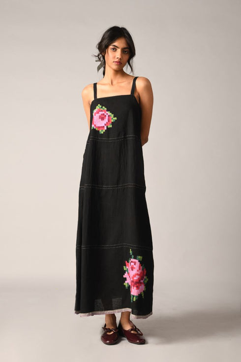 Hulthemia strap black dress