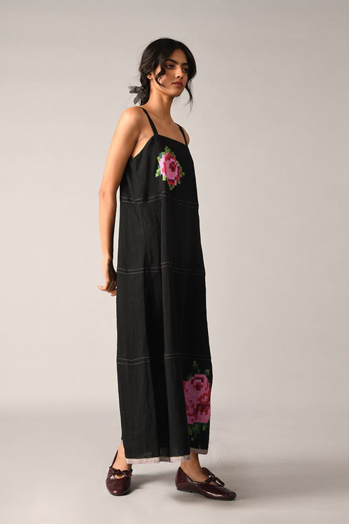 Hulthemia strap black dress