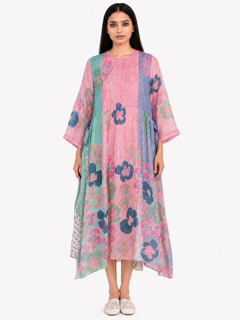 Multicolor printed dress