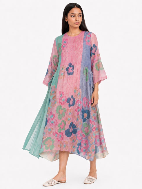 Multicolor printed dress