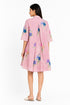 Pink printed short dress