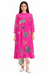 Pink printed dress