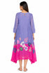 Lavender and pink floral dress