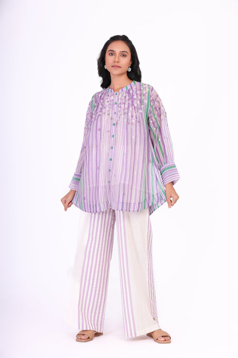 Poeme ivory shirt top