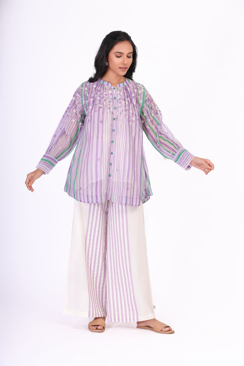 Poeme ivory shirt top