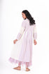 Poeme ivory maxi frill dress