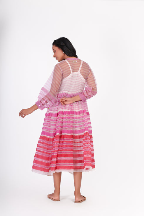 Poeme ivory organza dress