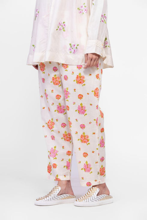 Cotton printed pants