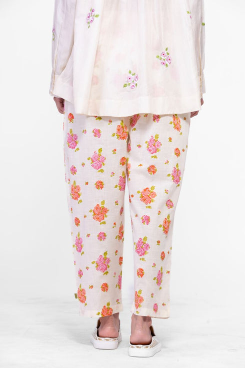 Cotton printed pants