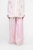 Cotton striped printed pants