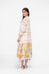 Cotton embroidered printed dress