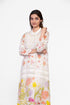 Cotton embroidered printed dress