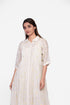 Cotton embroidered shirt dress