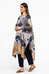 Multicolor floral kaftan tunic with pants