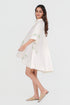 Playpen white short printed and 3D embroidered dress