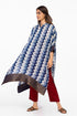 Indigo kaftan tunic with pants