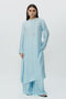 Ice blue long kaftan with pants