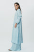 Ice blue long kaftan with pants