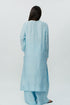 Ice blue long kaftan with pants