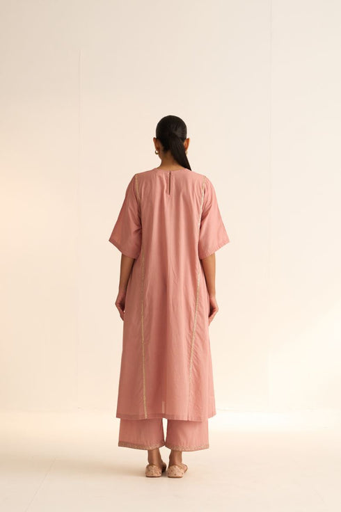 Iksha albela old rose kurta with pants